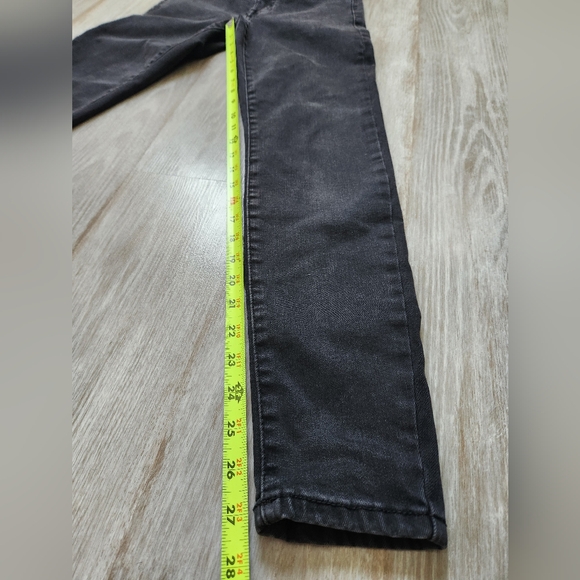 Aeropostale Black High Rise Curvy Jeggings Skinny Leg Thick Stretch Size 0 Reg - Picture 9 of 11